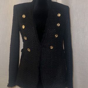 Vintage jacket blazer black and gold size XS